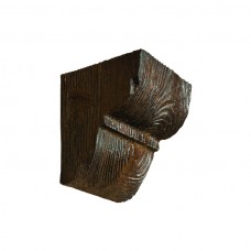 Декоративная консоль из полиуретана рустик EQ 016 classic темная 12х12